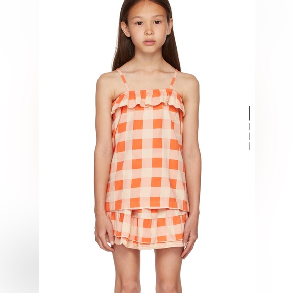 REPOSE AMS (Size 2) Checkered Matching Top & Skirt - Picture 2 of 5